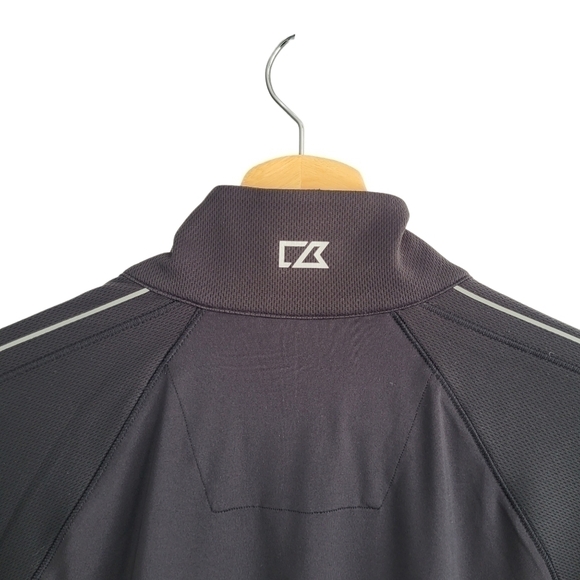 Cutter & Buck Minnesota Vikings NFL Football Half Zip Fitted Pullover Top Black - Picture 7 of 10